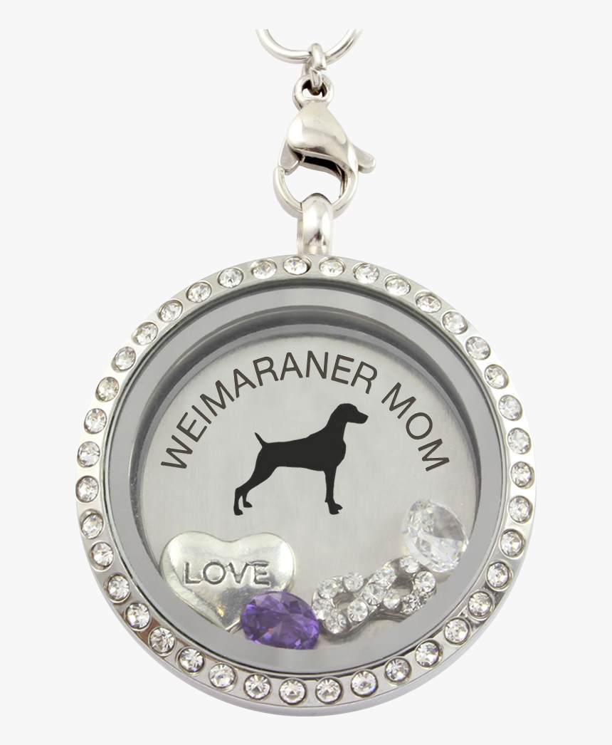 Weimaraner Mom Charm Necklace 
 Class - Love My Grandchildren, HD Png Download