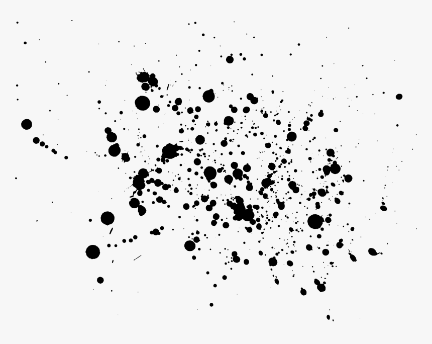 Watercolor Painting Ink - Black Paint Splatter Png, Transparent Png