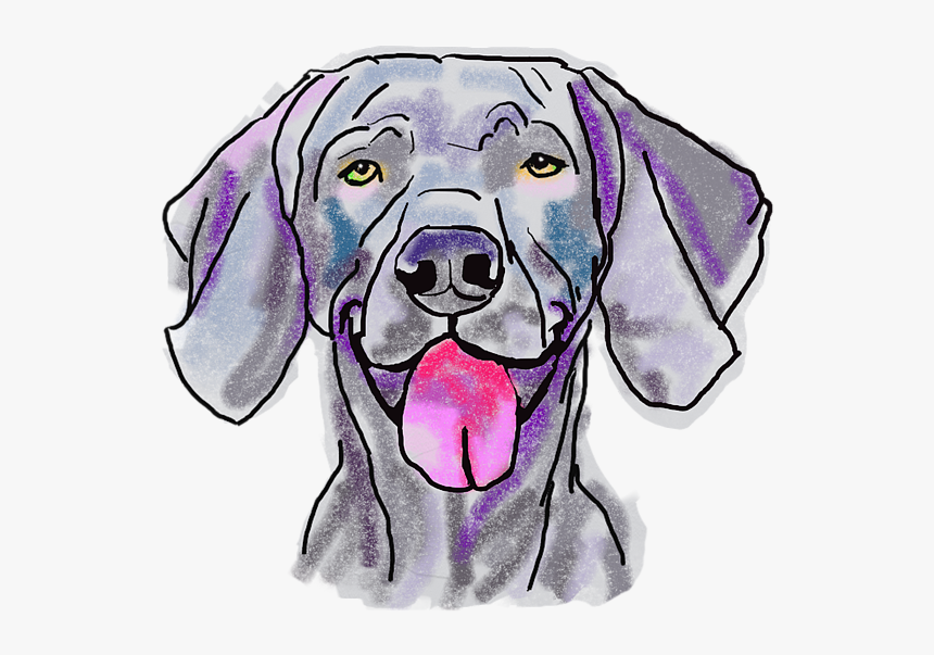 Weimaraner Sticker, HD Png Download