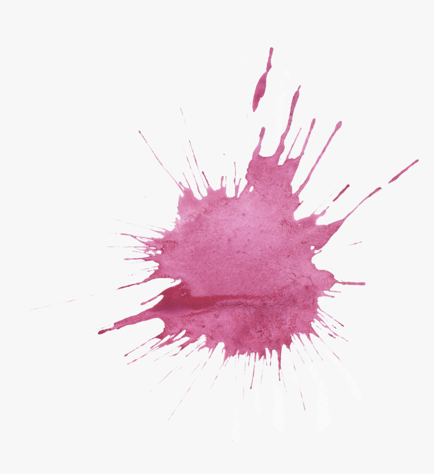 Purple Splatter Transparent - Splash Water Color Png, Png Download