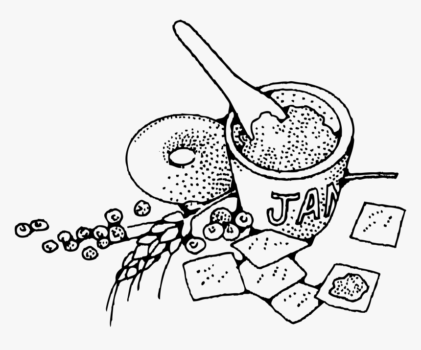 Transparent Jam Png - Drawing Of Peanut Butter And Jam, Png Download