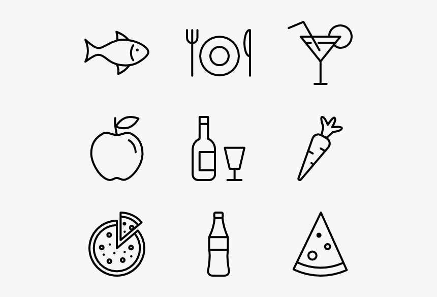 Food And Drink - Line Art, HD Png Download