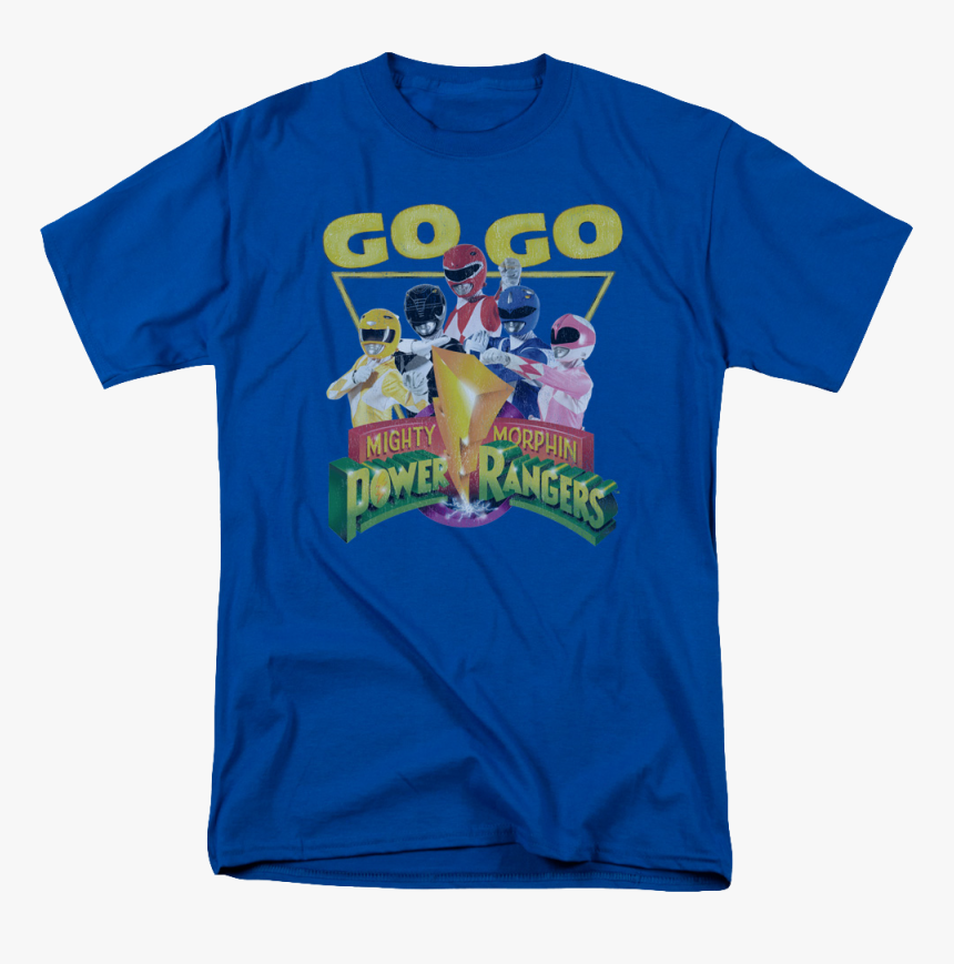 Go Go Power Rangers Shirt - Power Rangers T Shirt Blue, HD Png Download