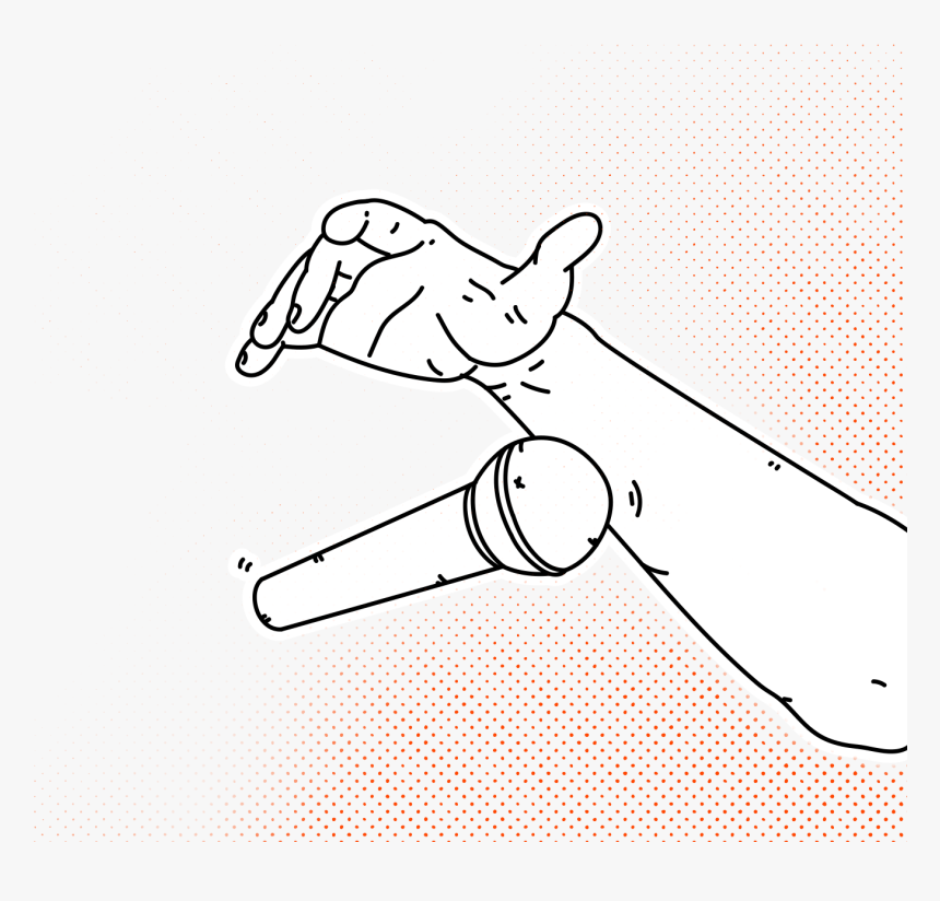 Hand Drop The Mic, HD Png Download