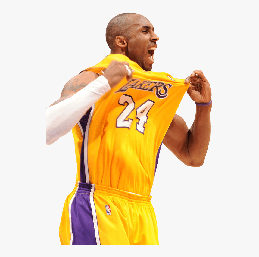 Kobe Bryant Holding Shirt Kobe Bryant Png Transparent Png