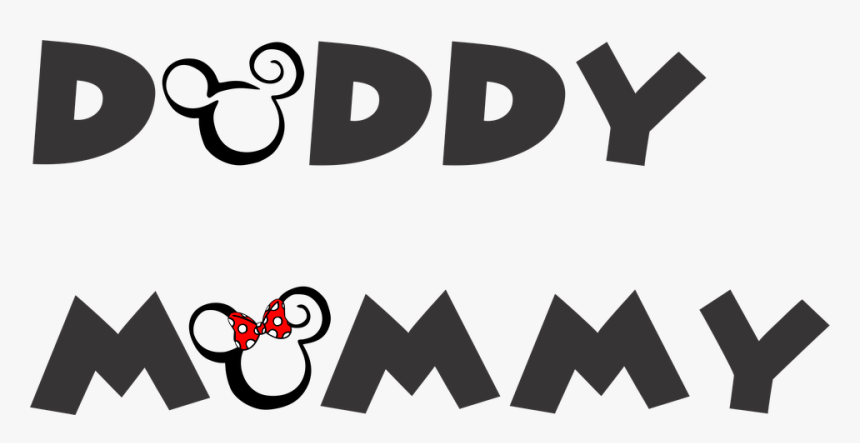Daddy Mommy Mickey - Mommy Daddy Png, Transparent Png