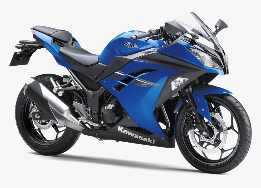 Motorbike Front Png - 2017 Ninja 300 Blue, Transparent Png