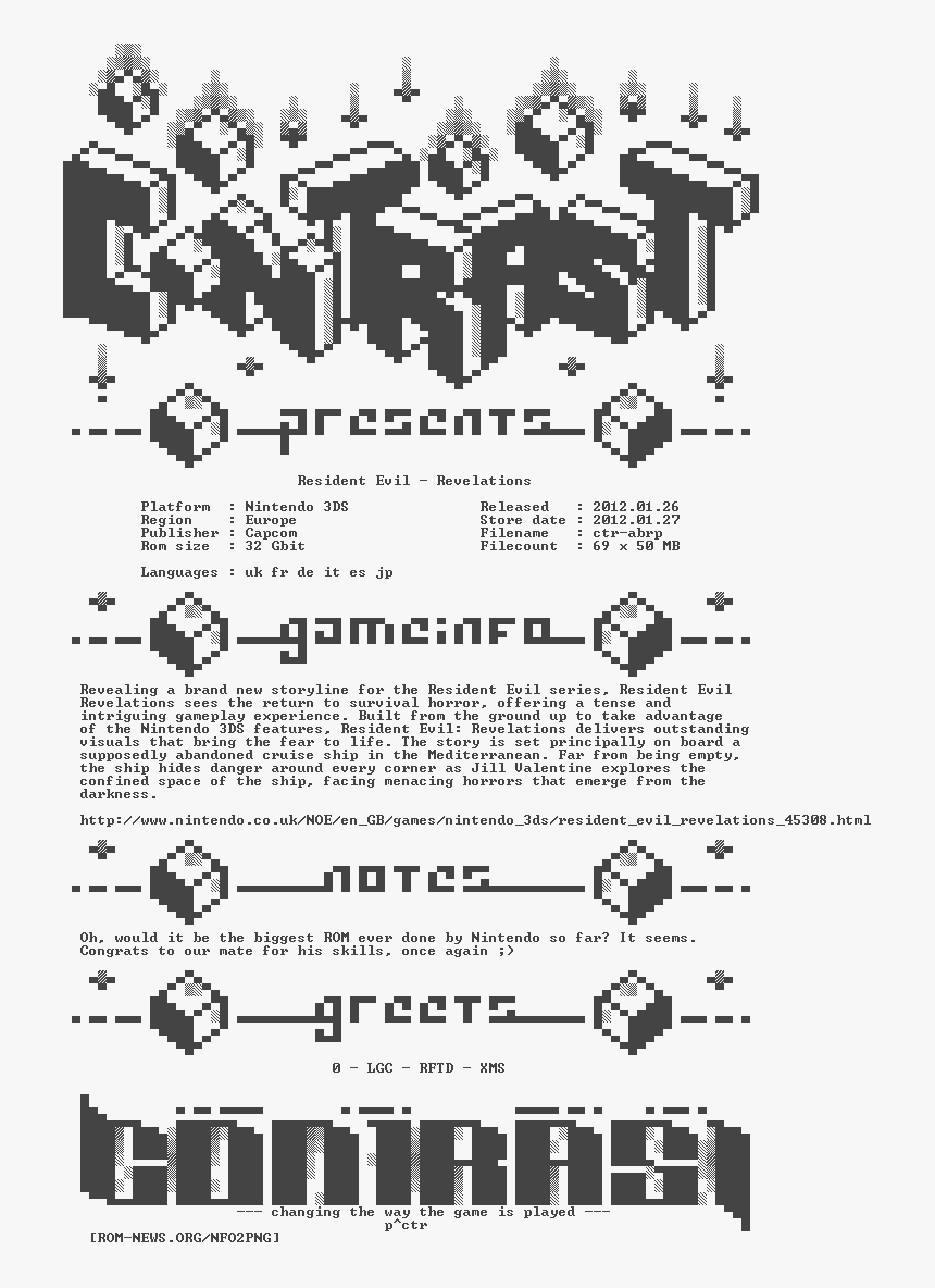 Resident - Evil - Revelations - Eur - 3ds-contrast - Poster, HD Png Download