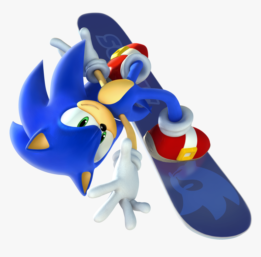 Mario & Sonic At The Olympic Winter Games - Mario And Sonic At The Olympic Winter Games Sonic, HD Png Download