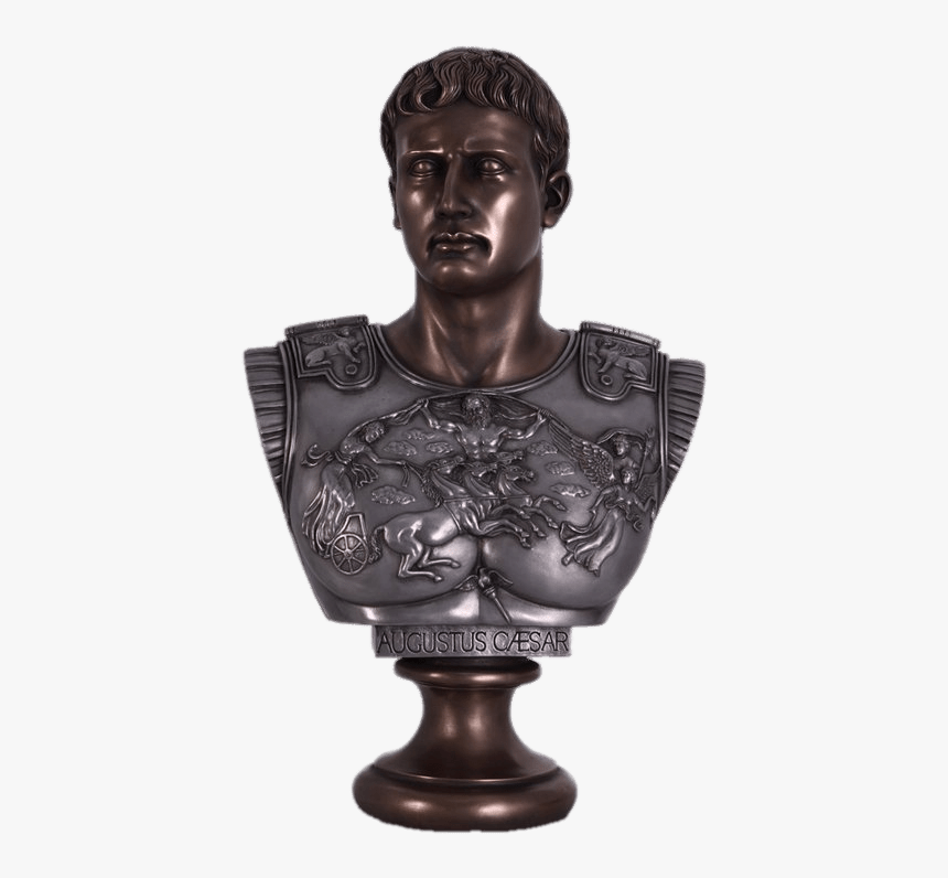Caesar Augustus Bronze Bust - Resin Bust Augustus Caesar, HD Png Download
