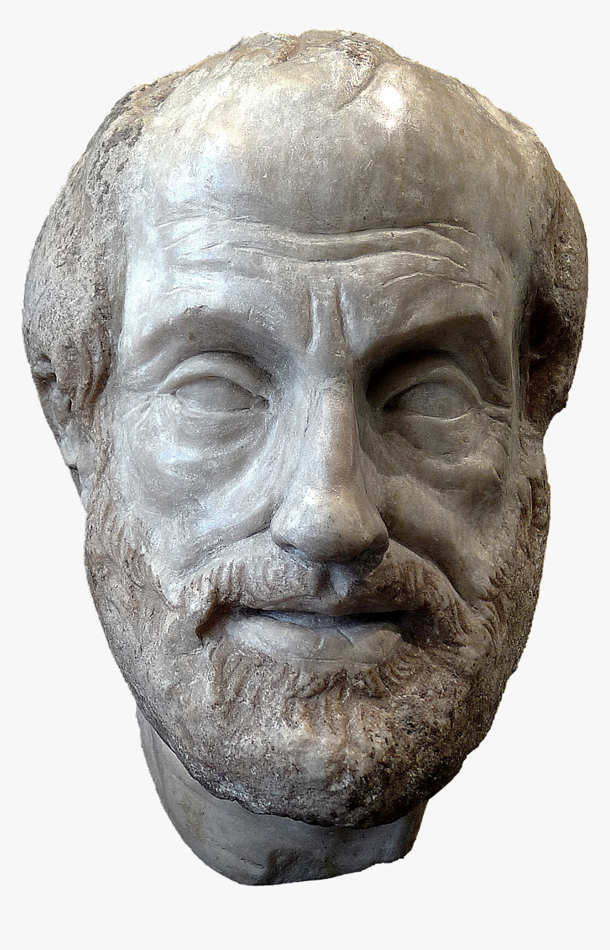 Aristotle Bust Png, Transparent Png