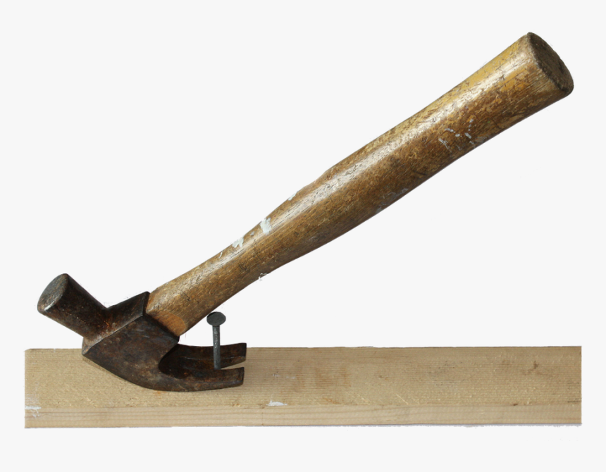 Tool, Hammer, Nail, Wood, Foreground, Pull, Repair - Antique Tool, HD Png Download