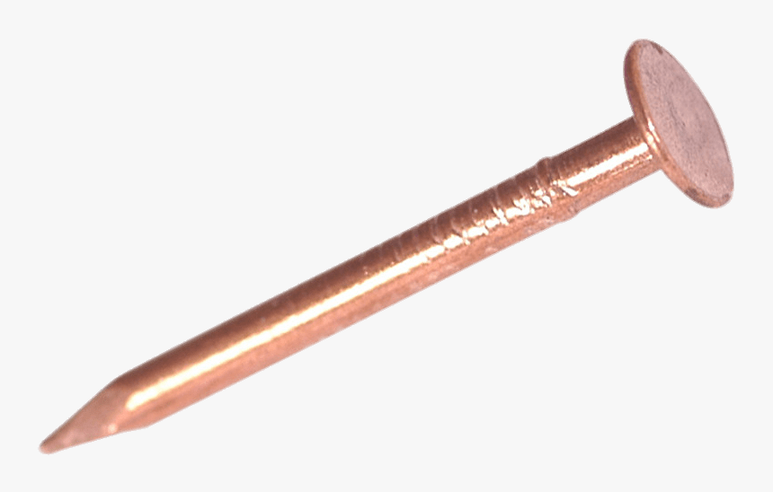 Copper Nail - Copper Clout Nails, HD Png Download