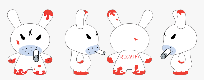 While The Redrum Dunny Was Cool In The Past - Stuffed Toy, HD Png Download