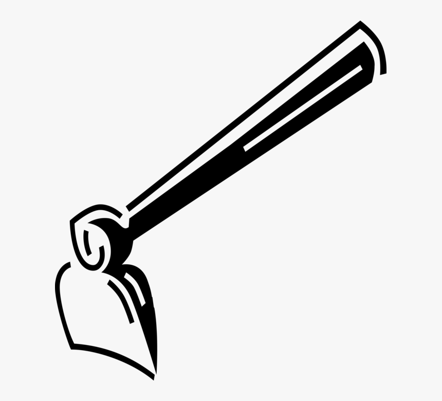 Transparent Soil Clipart - Hoe Black And White Clipart, HD Png Download