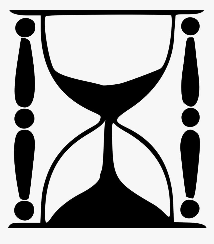 Hour Glass Png Silhouette - Clipart Hourglass, Transparent Png