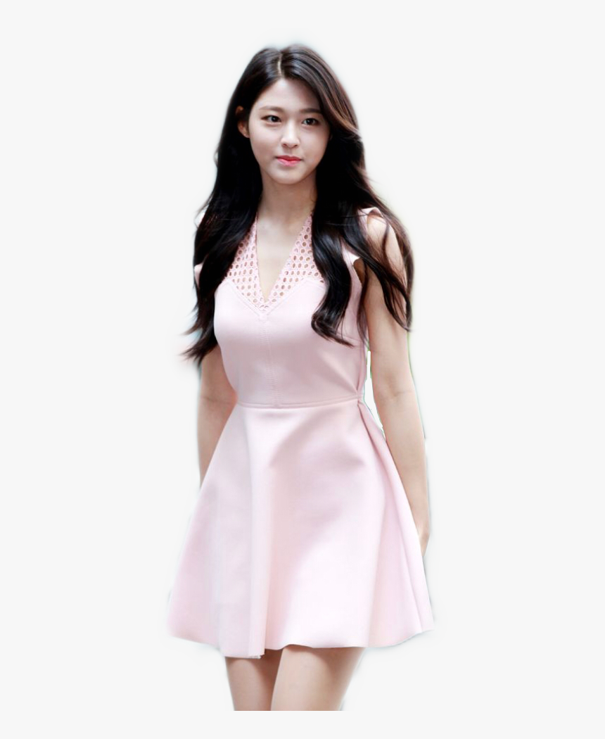 Kpop Kpopsticker Aoa Aoaseolhyun Aoaseolhyunsticker - Aoa Seolhyun White Dress, HD Png Download