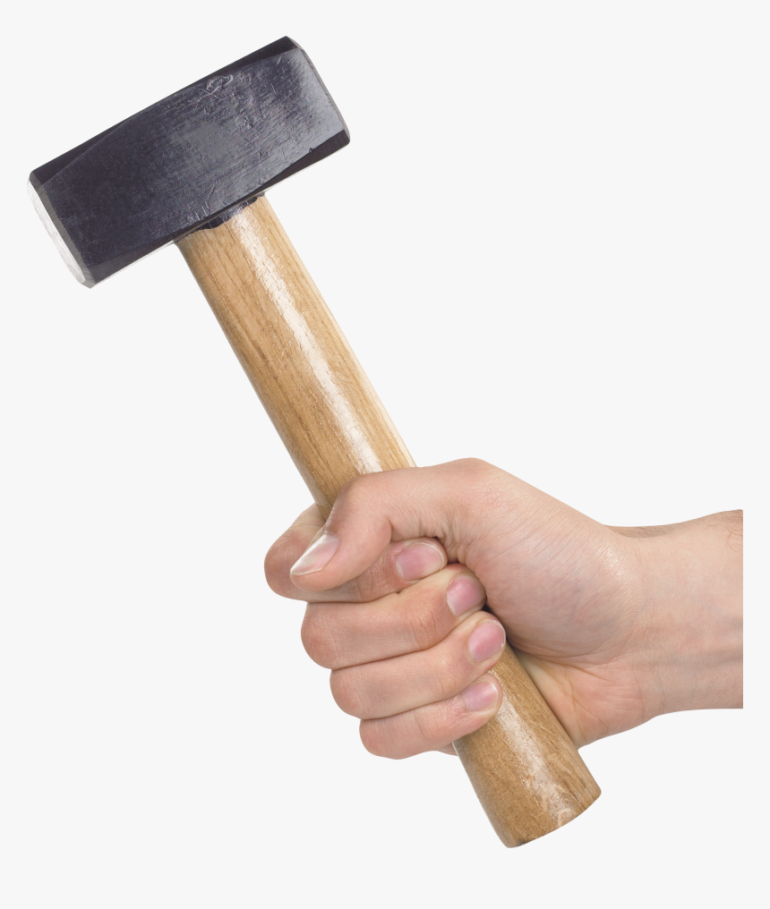 Hand Holding Three Isolated - Hammer In Hand Png, Transparent Png