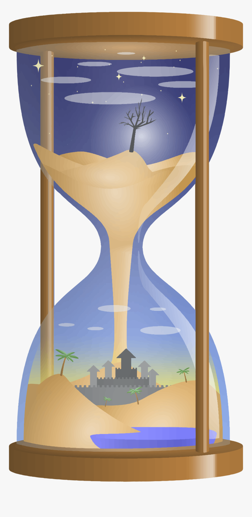 Fantasy Hourglass Trace 2 Clip Arts - Reloj De Arena En Movimiento, HD Png Download