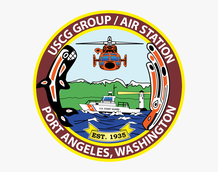 Airsta Port Angeles - Coast Guard Station Port Angeles Logo, HD Png Download