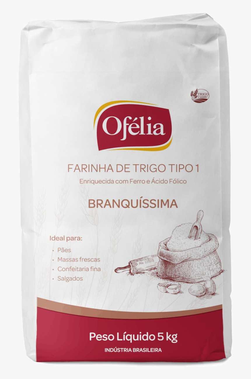 Farinha De Trigo T1 Plus Ofélia 5 Kg - Farinha De Trigo Ofélia, HD Png Download