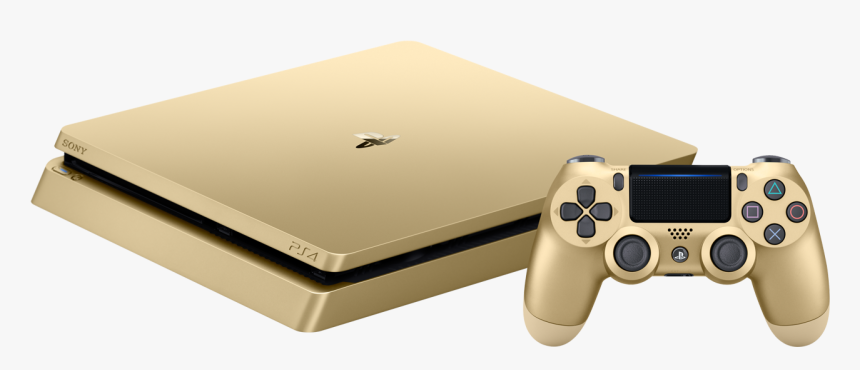 Playstation 4 Slim Gold, HD Png Download