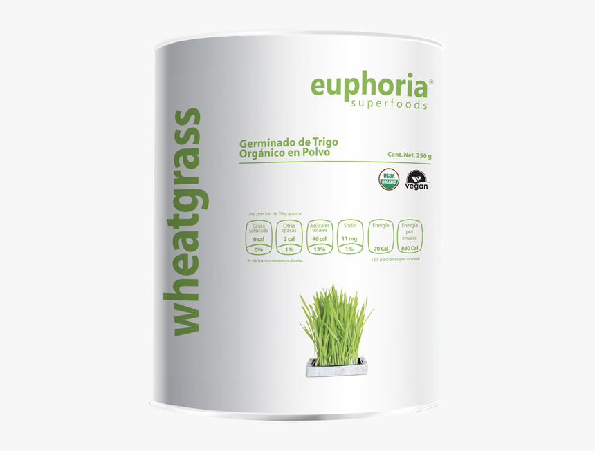 Euphoria, Wheatgrass En Polvo , 250 G - Sweet Grass, HD Png Download