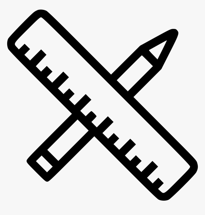 Pen Pencile Tool Sketch Scale Ruler Measure Svg Png - Celtic Knot Line, Transparent Png