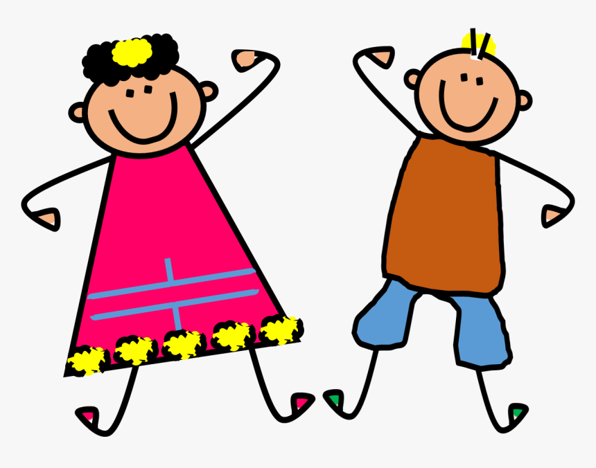Kids Dancing At Getdrawings - Happy Kids Clipart, HD Png Download