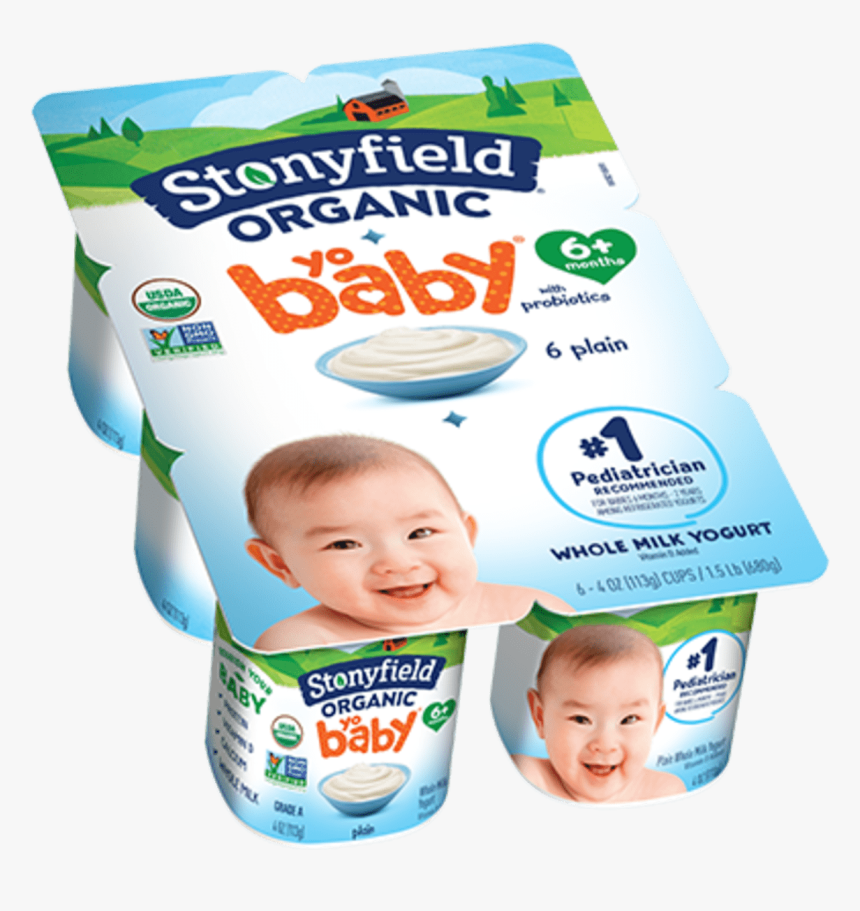 Stonyfield Baby Yogurt Plain, HD Png Download