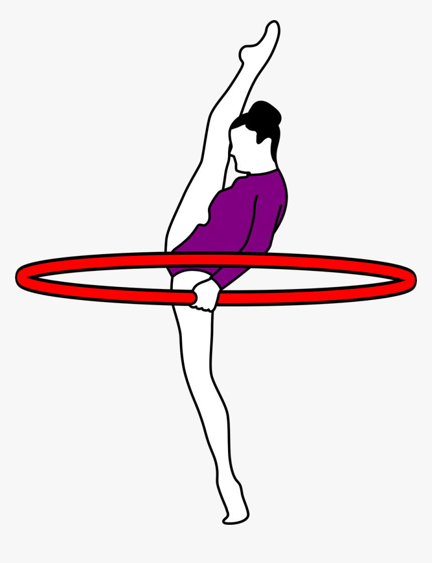 Gymnastics Rhythmic Hoop Icons Beneficios De La Gimnasia Ritmica Hd Png Download Transparent Png Image Pngitem