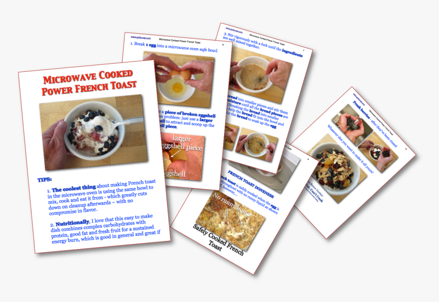 Powering Up With Microwave Cooked Power French Toast - Dish, HD Png Download