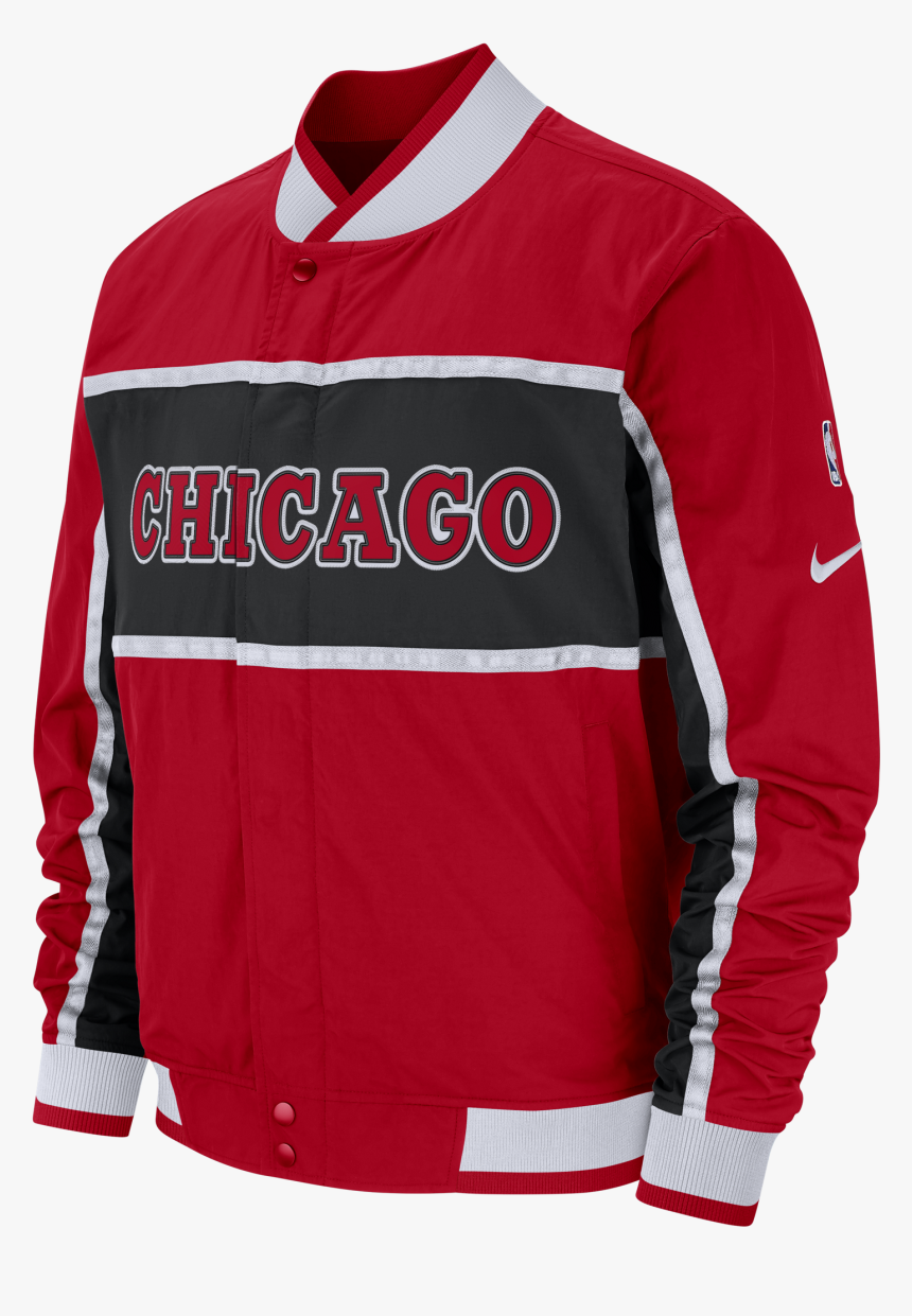 Nike Nba Chicago Bulls Courtside Icon Jacket - Nike Chicago Bulls Bomber Jacket, HD Png Download