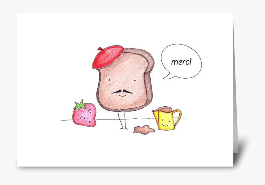 French Toast Thank You Greeting Card - Thank You French Toast, HD Png Download