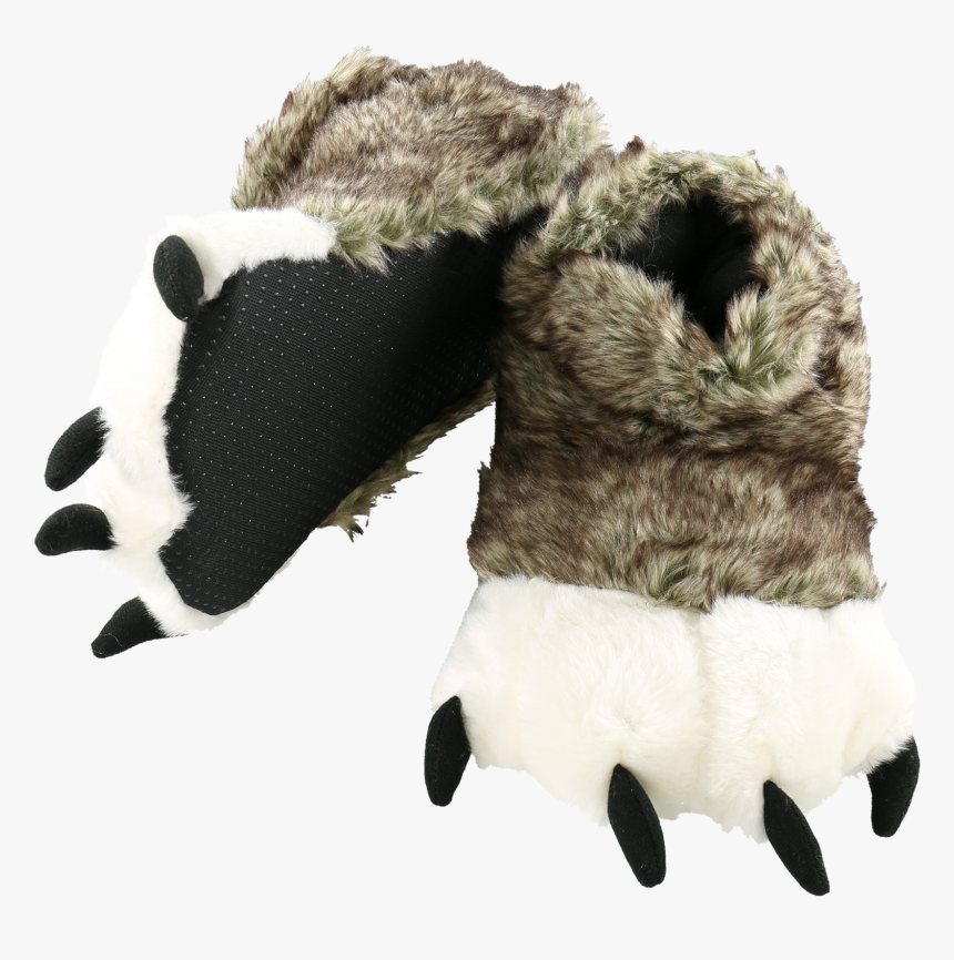 Wolf Paw Slippers, HD Png Download