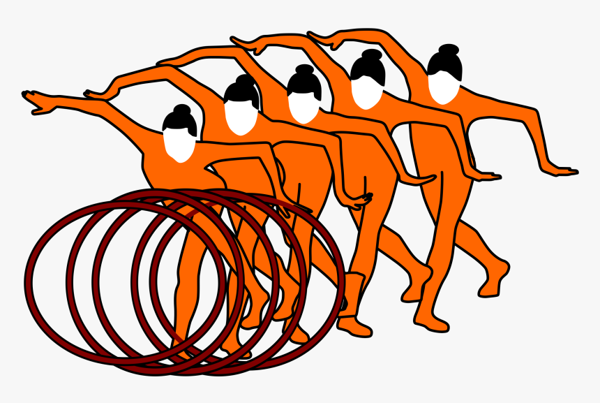 Rhythmic Gymnastics Whole Set Of Rhythmic Clip Arts - Rhythmic Gymnastics, HD Png Download