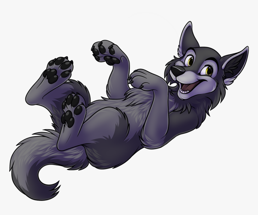 Feral Wolf Paws - Cartoon, HD Png Download