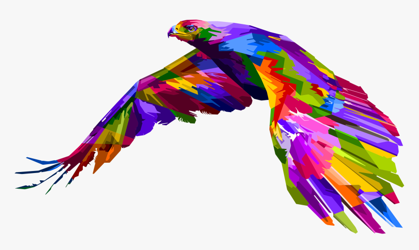 Transparent Feathers Clipart - Eagle Geometric, HD Png Download