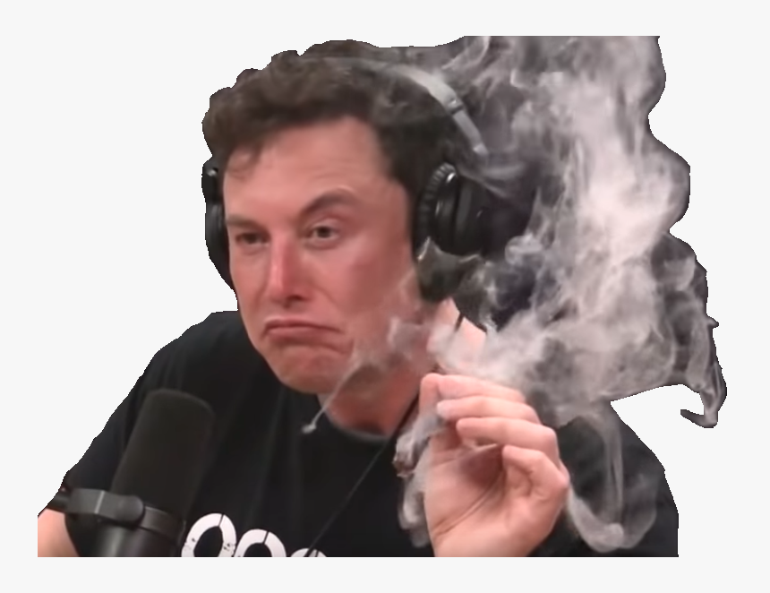 Sticker Other Elon Musk Fume Smoke Joint Weed Marijuana - White Guy Devil's Advocate, HD Png Download