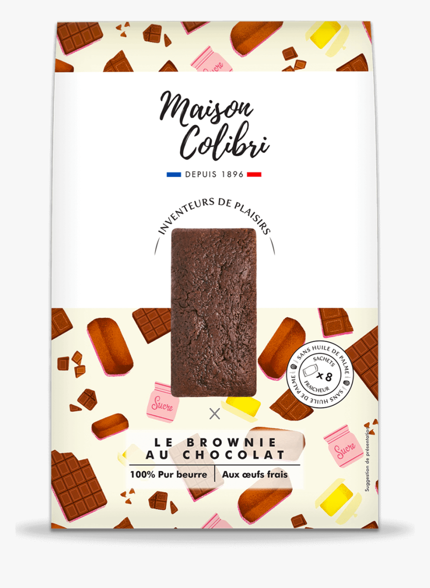 Mini Chocolate Chips Brownie - Maison Colibri Png, Transparent Png