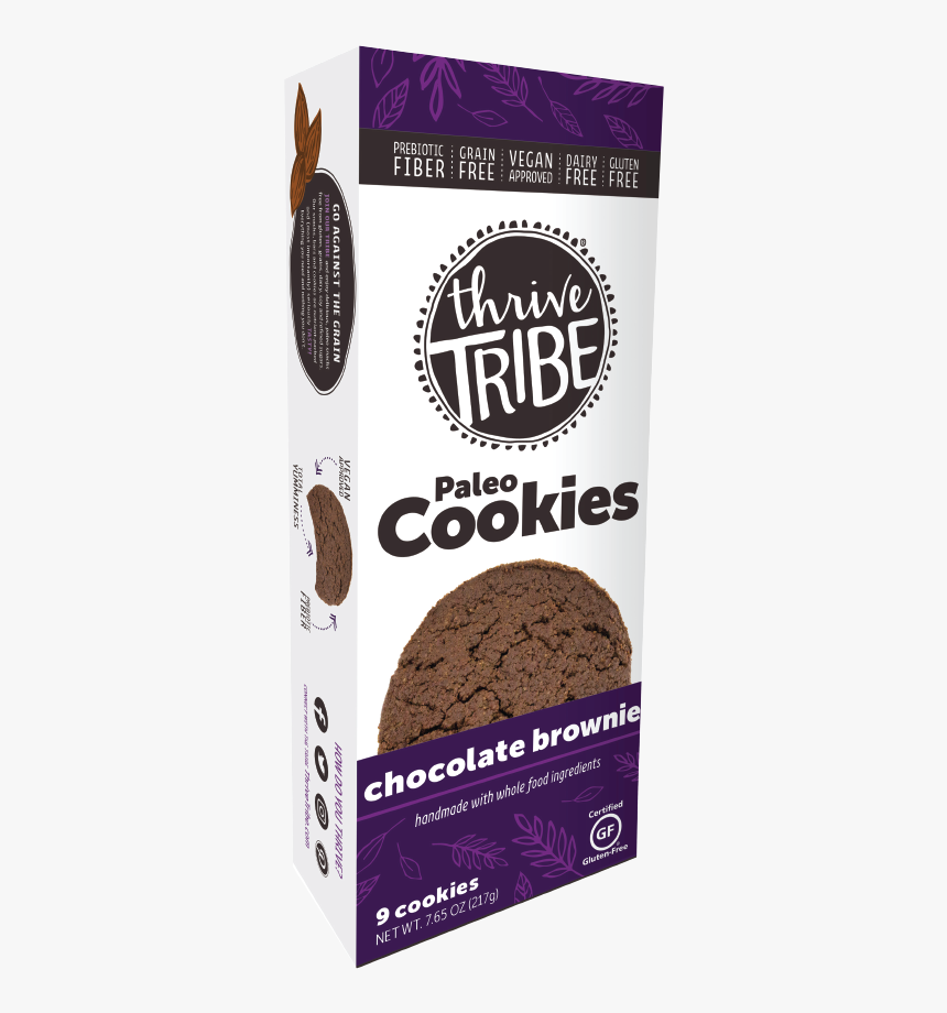 Thrive Tribe Cookies Chocolate Brownie - Chocolate, HD Png Download