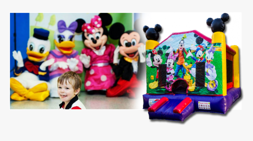 Mickey Mouse Clubhouse Characters & Bounce House Rental - Baby Toys, HD Png Download