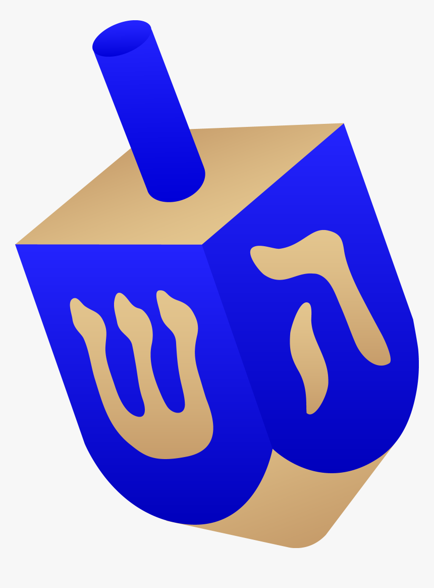 Dreidel Clipart Menorah - Dreidel Hanukkah Clip Art, HD Png Download