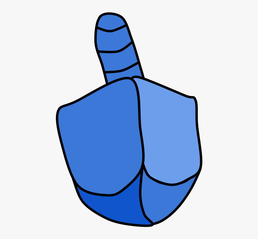 Dreidel, Blue, Toy, HD Png Download