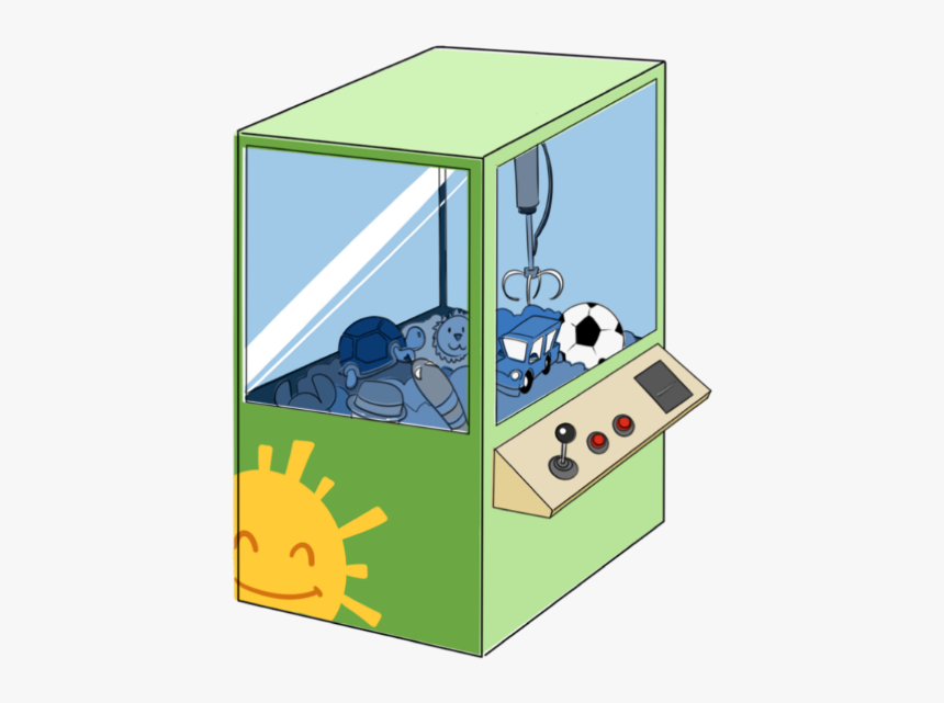 The Claw Arcade Machine - Arcade Toy Machine Clipart, HD Png Download