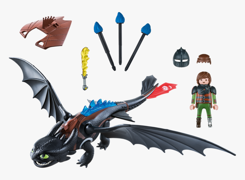 Toothless Png Hd Photo - Krokmou Playmobil, Transparent Png