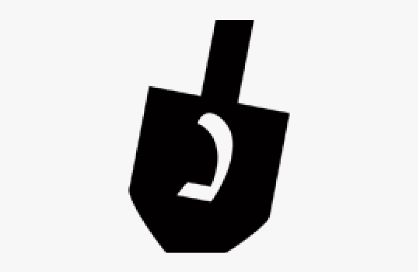 Dreidel Clipart Black And White - Graphics, HD Png Download