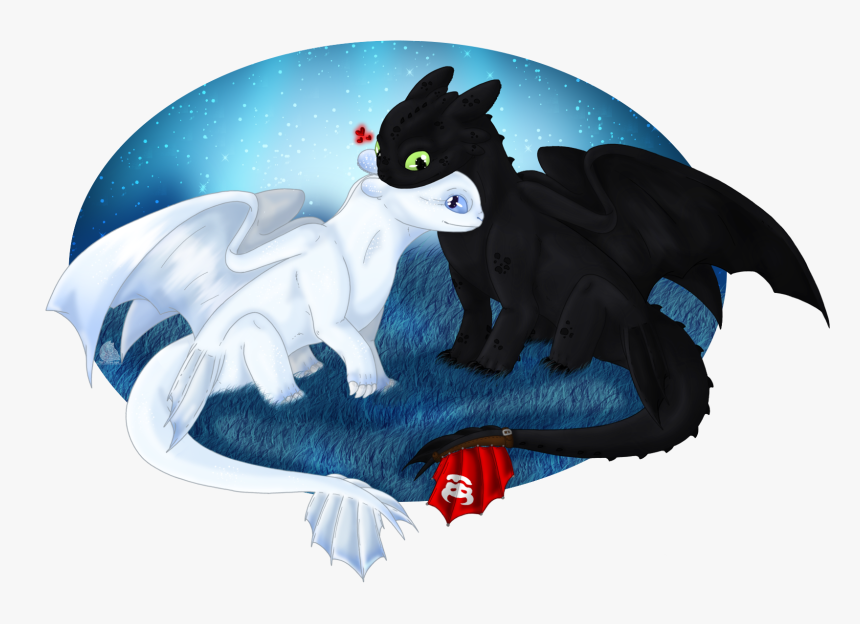 Toothless Love - Furia Da Luz E Banguela Png, Transparent Png
