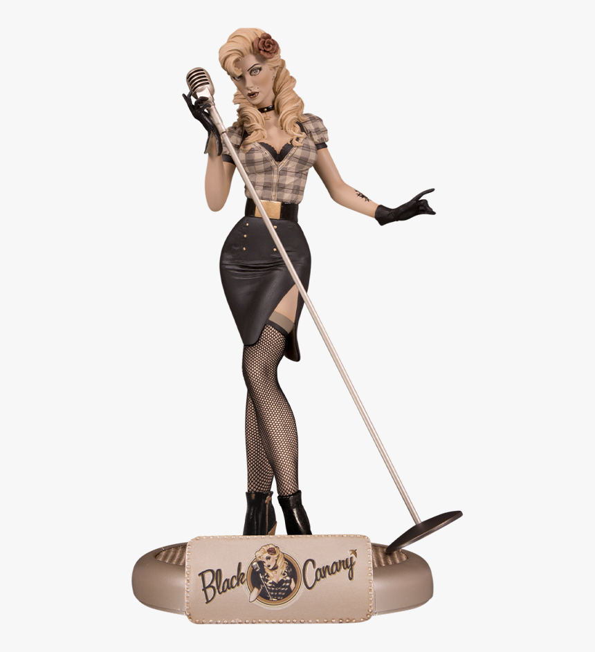 Dc Bombshells Black Canary Sepia Variant, HD Png Download