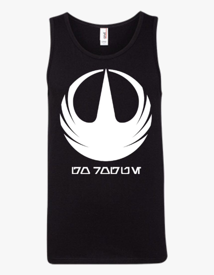 Rogue One White Logo 100% Ringspun Cotton Tank Top - T-shirt, HD Png Download